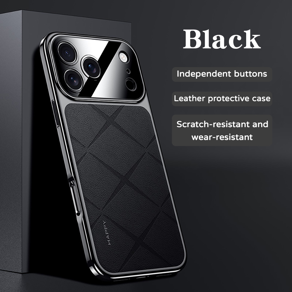 Camera Leather Case - Telaio in pelle placcatura per iPhone