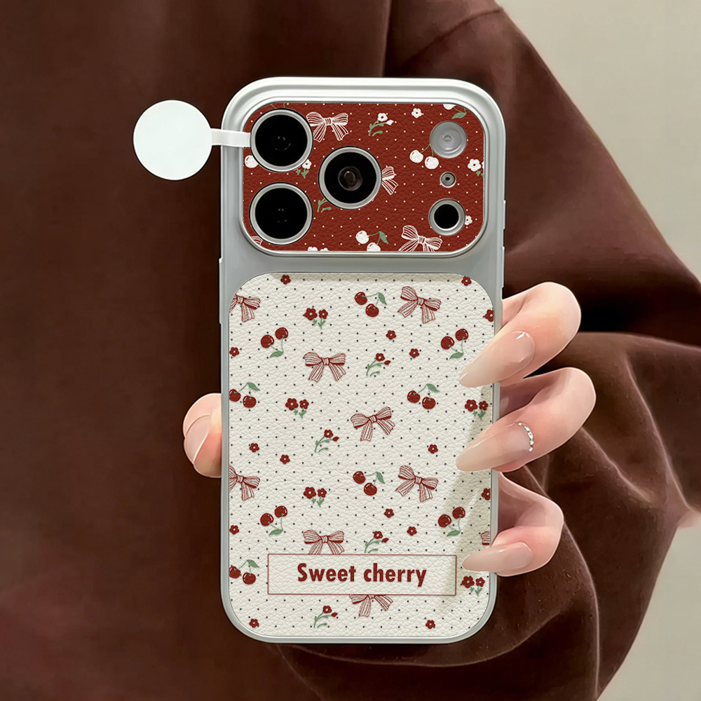 Camera Leather Case - Custodia per telefono in pelle con