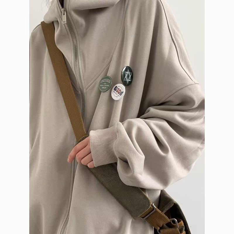 Autunno College Casual Set Uom - Vintage Zip Hoodie recensione e prezzo