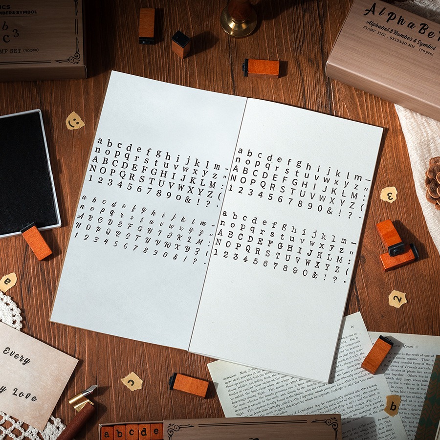 Set di timbri in legno con num - Vintage Collectible Stamps recensione e prezzo