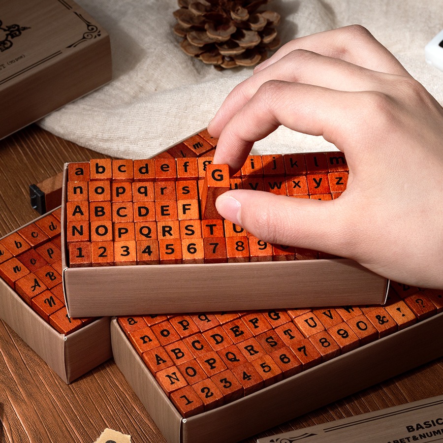 Set di timbri in legno con num - Vintage Collectible Stamps recensione e prezzo
