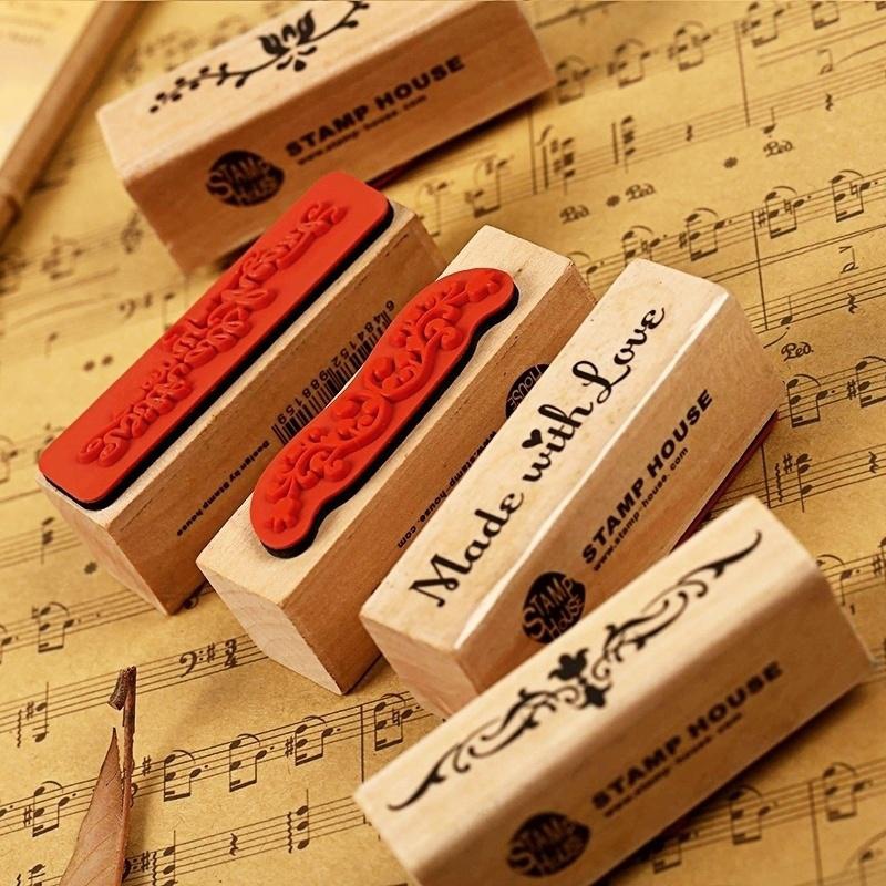 Timbro di gomma in legno con s - Vintage Collectible Stamps recensione e prezzo